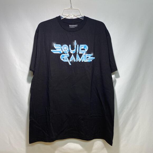 Black squid game graphic tee new with tags size medium - Picture 1 of 2